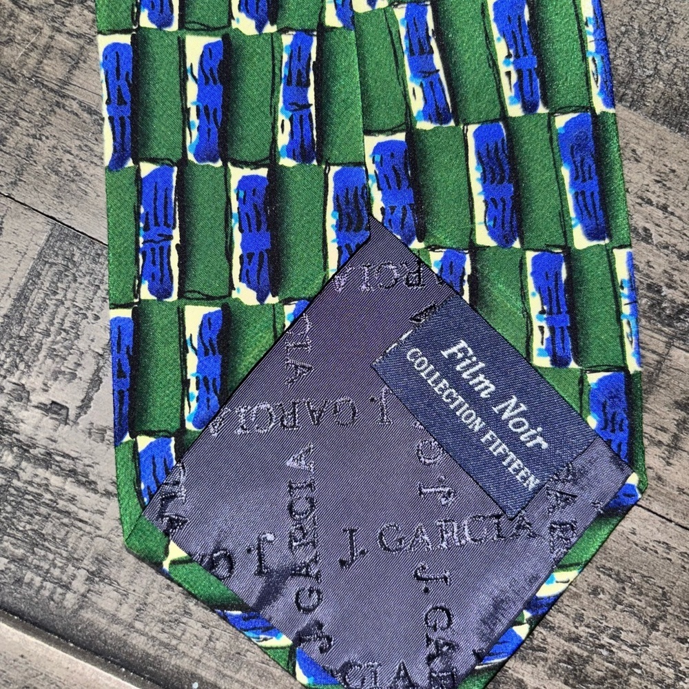 J.Garcia Silk Neck Tie Collection Fifteen Film Nior - Picture 2 of 3